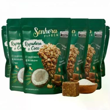 Imagem de Kit c/ 6un Pipoca Gourmet SENHORA Sabor Rapadura e Coco 100g