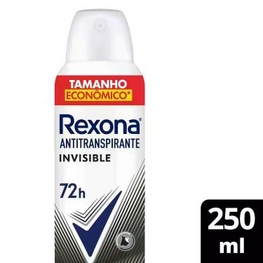 Imagem de Desodorante Antitranspirante Aerosol Feminino Invisible 72h Rexona 250
