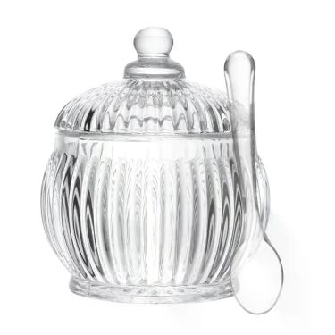Imagem de Açucareiro Renaissance Cristal Lyor com Tampa para Açúcar Café Chá Mes