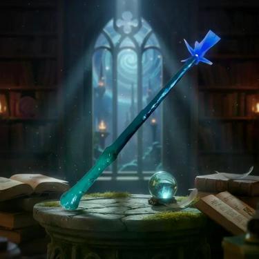 Imagem de Varinha Mágica 36cm C/ Som e Luz Fantasia Bruxo Feiticeiro Cosplay Hal