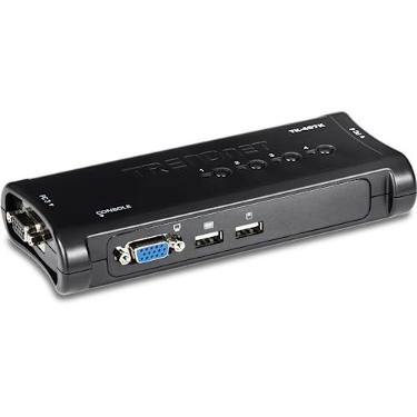 Imagem de Chaveador Trendnet KVM 4 Portas USB TK-407K