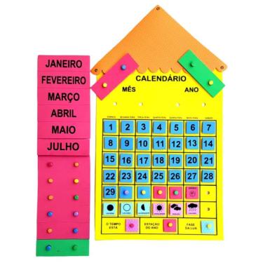 Imagem de Painel Sala De Aula Calendário Do Mês Em E.v.a 45x69 - CRIATIVA MATERI