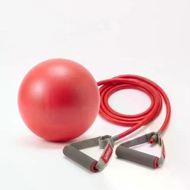Imagem de Kit Overball 25cm Inflável Mini Bola Elástico Super Forte Vermelho Liv