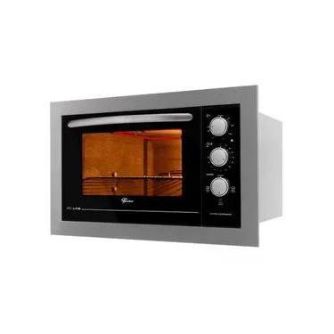 Imagem de Forno Elétrico de Embutir Fischer Fit Line 48L com Grill e Timer Autolimpante Inox 220V