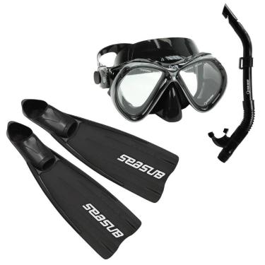 Imagem de Kit Nadadeira Snorkel E Máscara Fun Dive, Mergulho Apneia - NETDIVE, P