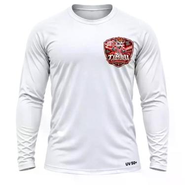 Imagem de Camisa Uv +50 Náutico Torcedor Alvirrubro Timbu Coroado - Genérica, Br