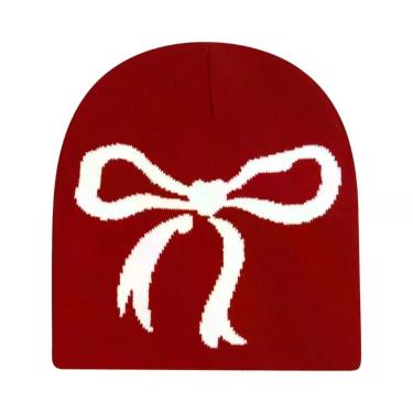 Imagem de Gorro De Lã Tricotado Estampado Y2K Unissex, Acessórios De Moda Hip Ho