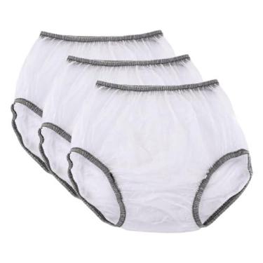 Imagem de Calças para incontinência de puxar à prova d'água para adultos (86 a 106 cm) – Roupa íntima de vinil macio para usar sobre fraldas, absorventes ou cuecas – proteção à prova de vazamento e reutilizável