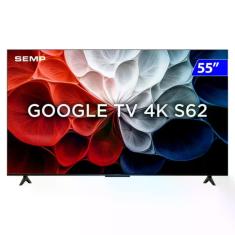 Smart TV Semp TCL LED 55 4K Wi-Fi Android TV HDR 55S62, 55"
