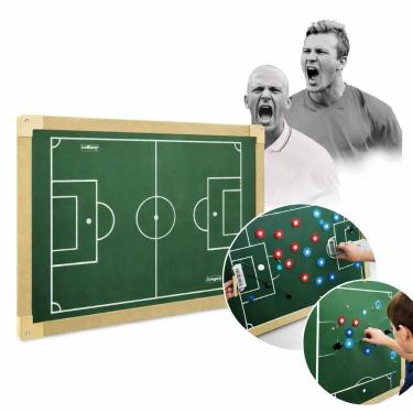 Imagem de Campo Futebol De Botao 40X60 Madeira Tabuleiro Lousa Mdf Jogo Divertid
