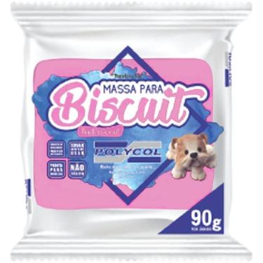 Imagem de Massa de Porcelana Fria Biscuit 90G Rosa - Polycol