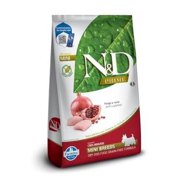 Imagem de N&D Prime - Ração Farmina Frango e Romã Cães Adultos Raças Pequenas - 2,5kg