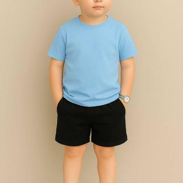 Imagem de Conjunto Masculino Infantil Estampado - NoBrand, Azul, Bebe, Preto, 6