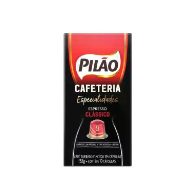 Imagem de Cápsulas de Café Espresso Pilão Compatível Nespresso 10 Unidades Inten