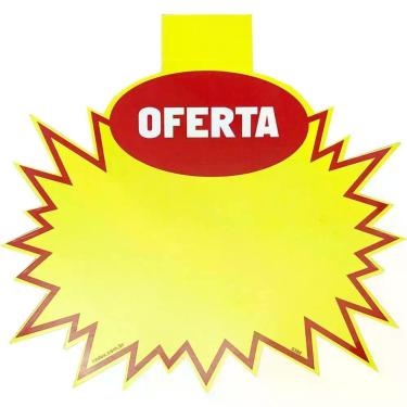 Imagem de Cartaz para Marcação SPLASH Oferta Amarelo 16X20CM Pacote com 100 - Ra