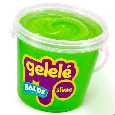 Imagem de Massinha Slime Gelelé Balde 457g Colorida Tradicional Textura Divertid