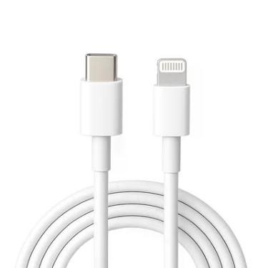 Imagem de Cabo Usb-c Para Iphone Lightning 1m - Carga Rápida 20w Pd E Dados - Branco
