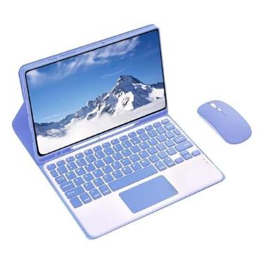 Imagem de Kit Capa para Samsung Tab S7 Fe/S8 Plus/S7 Plus: Capa para Tablet + Teclado Removível + Mouse