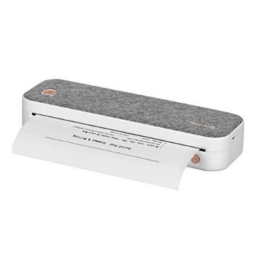 Imagem de Matybobe Impressora portátil PeriPage, impressora de viagem BT sem fio A4, impressora térmica portátil compatível com Android e iOS, compatível com papel de 5.1 cm / 7.6 cm / 10.2 cm de largura,