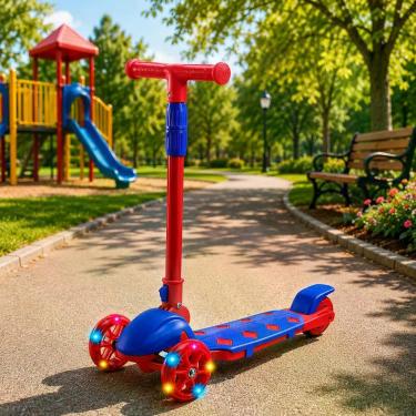 Imagem de Patinete Speed Fun com Luzes de LED Vermelho Resistente Seguro Estrutu