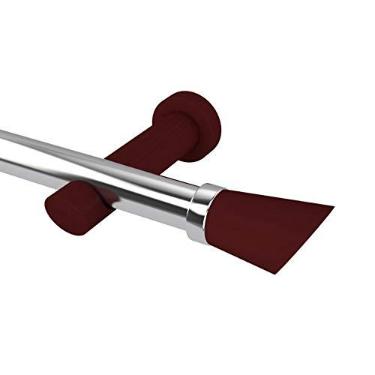 Imagem de Kit Varão 2, 00 M Alumínio Belchior Uniq Mogno 19 Mm