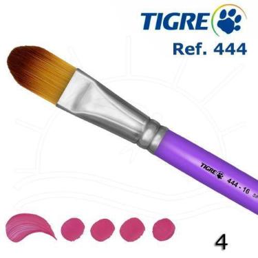 Imagem de Pincel Tigre 444 - Língua de Gato Sintético Mesclado, 04
