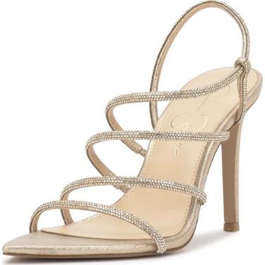 Imagem de Jessica Simpson Sapato feminino Vioreena, Champanhe, 35