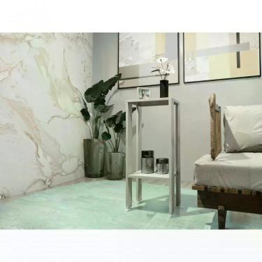 Imagem de Mesa Lateral Alta de Canto e Apoio Retangular MDF 30cm Branco para Sala Quarto Cozinha Progetatti Movelaria