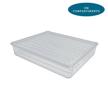 Imagem de Kit Porta Frios de Acrilico para Presunto Queijo Com Tampa Resistente 