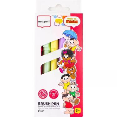 Imagem de Caneta Hidrografica T.DA Monica BRUSH Pen PERF.6CO Estojo - Newpen